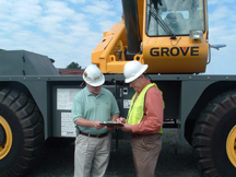 Ring Power Crane Employee Performs Mandatory Annual OSHA Inspection
