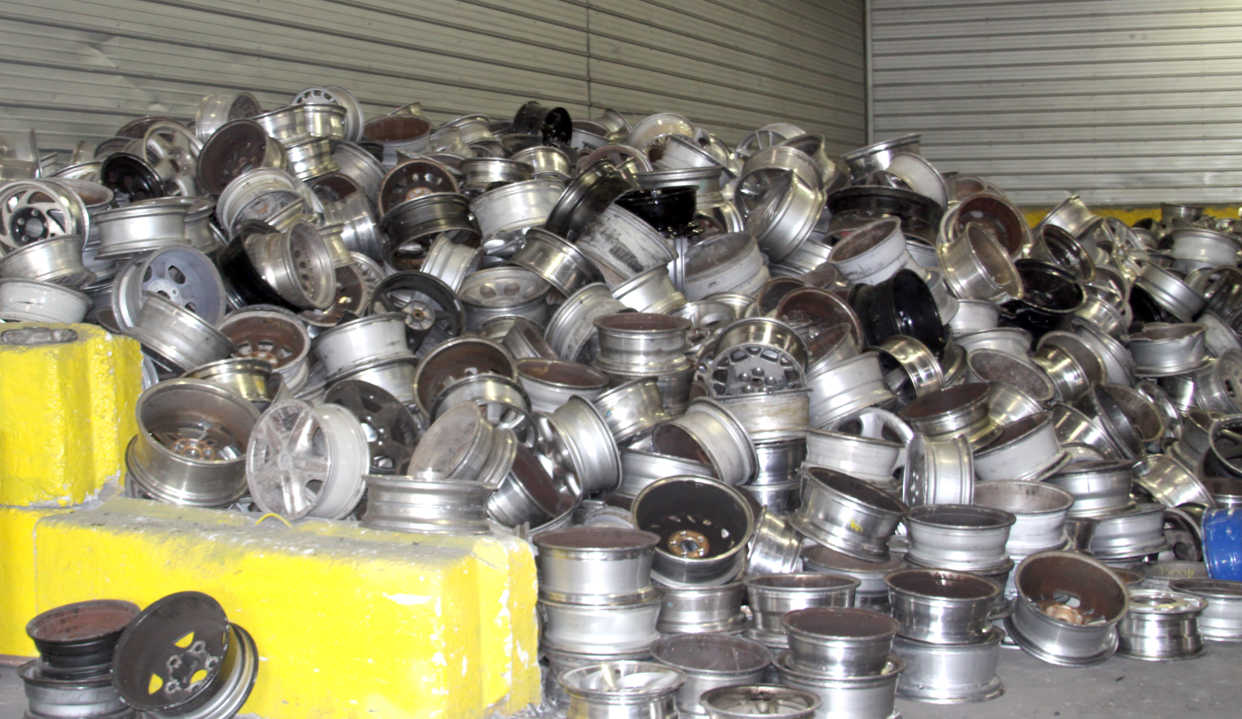 Damaged and discarded aluminum wheels are the raw material that feeds both Stiefel Aluminum and SB Manufacturing.