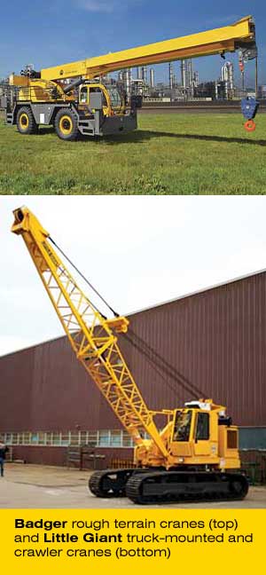 rough terrain crane and crawler crane