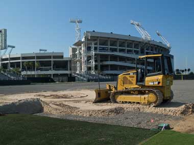 Ring Power Cat Bulldozer levels Jaguars' new playing field