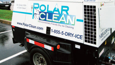 sullair portable air compressor PolarClean dry ice blasting