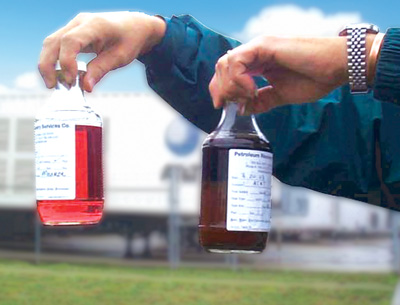 sample of cleaned fuel