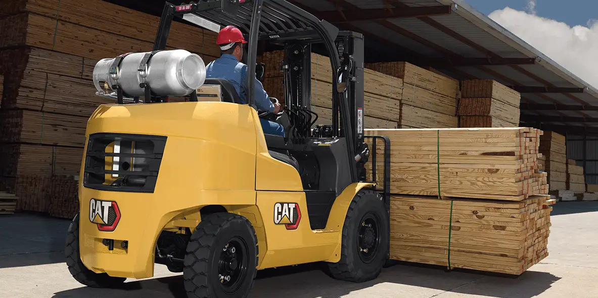 driving a sit-down forklift