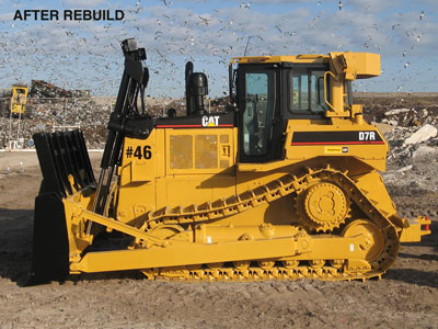 track-type tractor after reuild